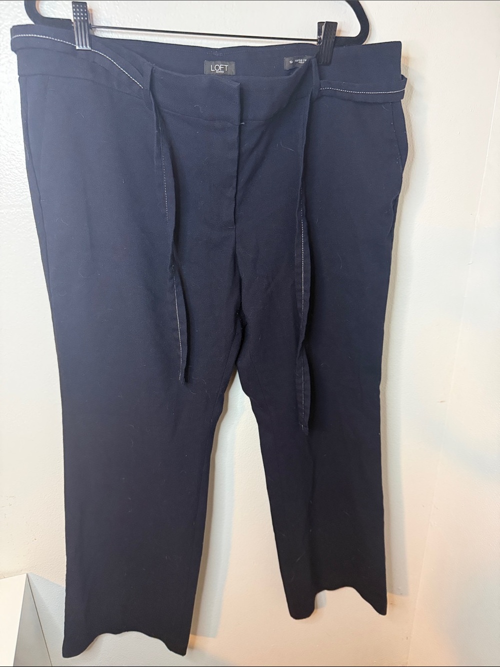 LOFT Navy Women's Straight Pants